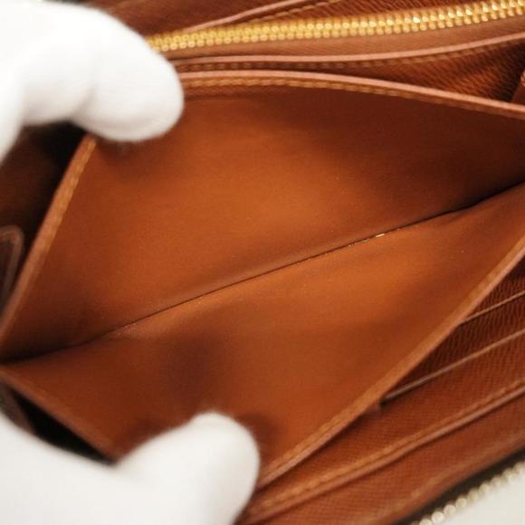 LOUIS VUITTON Long Wallet Monogram Zippy M60017 Brown Men's Women's - Picture 10 of 10